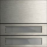 Ruftastenmodul 2f System 106 Edelstahl V4A