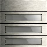Ruftastenmodul 3f System 106 Edelstahl V4A