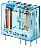 Steck-/Printrelais, 2 W f�r 10A, Spule 24VDC, sensitiv