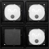 Geh�use 2x 2f fl�chenb�ndig System 106