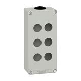 Leergeh�use XAP, Metall, grau,f�r 6x22mm, 80x175x51,5, M25