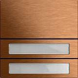 Ruftastenmodul 2f System 106 Bronze