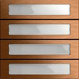 Ruftastenmodul 4f System 106 Bronze