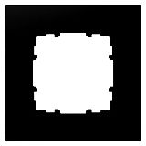 DELTA miro Kunststoff softschwarz Rahmen 1-fach 90x90mm