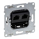 SEANO Einsatz Datendose 2 x RJ45, Kat. 5e, UTP, ungeschirmt