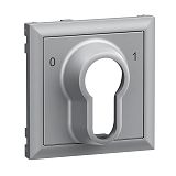 SEANO Abdeckung f�r DIN-Schl�sselschalter 0 1, Farbe: Alum