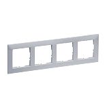 SEANO 4-fach Rahmen in der Farbausf�hrung Aluminium lackiert