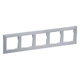 SEANO 5-fach Rahmen in der Farbausf�hrung Aluminium lackiert