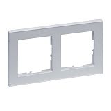 SEANO+ 2-fach Rahmen in der Farbausf�hrung Aluminium lackier