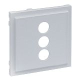 SEANO Abdeckung f�r 3-fach RCA(Cinch)-Anschlussdose, Farbe: