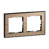 SEANO+ 2-fach Rahmen mit Echtmaterialoberfl�che, Farbausf�hr