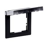 SEANO 1-fach Rahmen mit Klappdeckel IP44 in Farbausf�hrung S