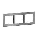 SEANO+ 3-fach Rahmen mit Echtmaterialoberfl�che, Farbausf�hr