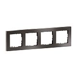 SEANO+ 4-fach Rahmen mit Echtmaterialoberfl�che, Farbausf�hr