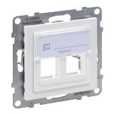 SEANO 2-fach Adapter f�r Key-Stone Datendosen, Farbe: Ultraw