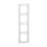 SEANO+ 4-fach Rahmen vertikalmit Beschriftungsfeld, Farbaus