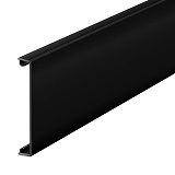 Oberteil glatt 2000x80 Polyvinylchlorid tiefschwarz RAL 9005