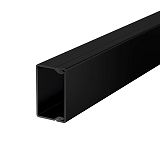 Wand- und Deckenkanal mit Bodenlochung 2000x40x25 tiefschwar 24m