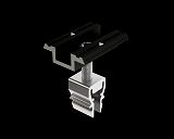 PREVARIO Mitteklemme 37-47 mm,schwarz eloxiert 40 stk.