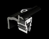 PREVARIO Endklemme 28-37 mm, schwarz eloxiert