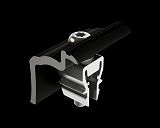 PREVARIO Endklemme 37-47 mm, schwarz eloxiert 40 Stk.