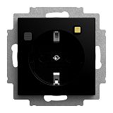 FI-SCHUKOMAT SCHUKO Steckdose2P+PE 16A 30mA schwarz matt -