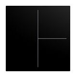 Abdeckung f�r Keypad 3-fach schwarz matt - balance�SI