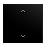 Abdeckung f�r Keypad 1-fach mit Symbol Pfeile schwarz matt -