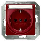 DELTA i-system, rot Schuko-Steckdose 10/16A 250V Mit schraub