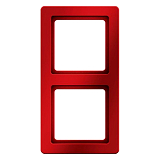 Q.1 Rahmen 2fach rot samt