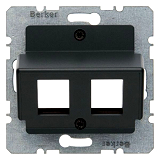 S.1/B.x Zentralplatte f�r Krone Modular Jacks, anth matt