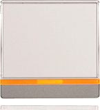 Q.x Wippe mit Linse und gro�emBeschriftungsfeld, alu samt