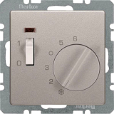 Q.x Raumtemperaturregler mit Zentralst�ck, 24V, alu samt