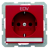 Q.1 SSD mit Schriftleiste undAufdruck EDV, rot samt