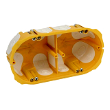 Ger�tedose 2-fach, Hohlwand, Luftdicht, 68mm, Tiefe 50mm