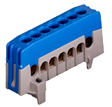 Nulleiterklemme N7-F2 blau