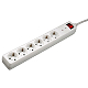 Steckdosenleiste 6fach m.�berspannungsschutz 1.4mKab. wei�