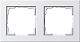 Abdeckrahmen 2f Gira E2 Reinwei� m