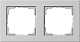Abdeckrahmen 2f Gira E2 Grau m