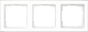 Abdeckrahmen 3f durchg�ngig beschr. Gira E2 Klar/Reinwei�