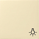 GIRA 328501 Wippe, mit Symbol "Licht'' - cremewei� gl�nzend