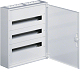 HAGER FW324W Flachverteiler Metall Aufputz IP30 3x24TE 641x571x150mm