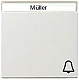GIRA 367326 Wippe, mit Symbol "Glocke" und Beschriftungsfeld-alu