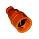 PCE 2520-O Vollgummi-Schutzkontaktkuppl. 2p.+E, 240V,orange