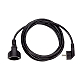 Verl�ngerung 3polig, H05VV-F 3G1,50mm�, 3m, sw