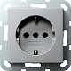 GIRA 418826 Steckdosen - alu