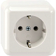 SCHUKO-Steckdose, pw, AP