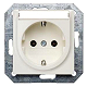 Siemens 5UB1515 Delta I-Sys.Steckdose+Schild titanweiss