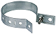 Regenrohrschelle 60-150mm St/tZn m. anschl.-Bohrung D 10,5mm