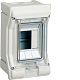 HAGER VE103D Miniverteiler Feuchtraum Aufputz IP65 1x3TE 175x111x93mm